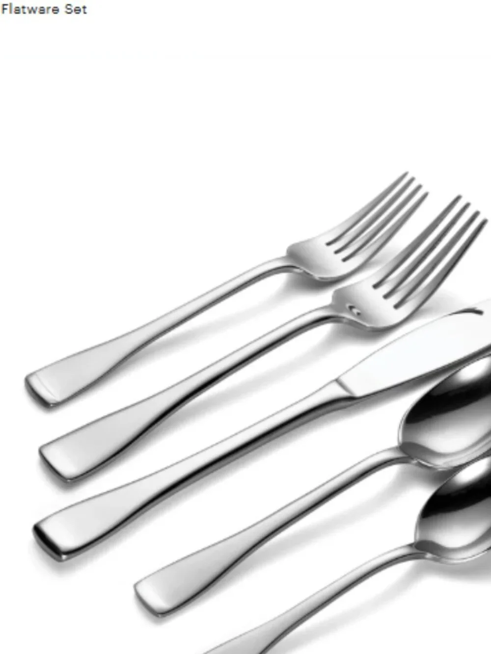ONEIDA Surge 50-Piece Flatware Set  Stainless Steel Scandinavian Style